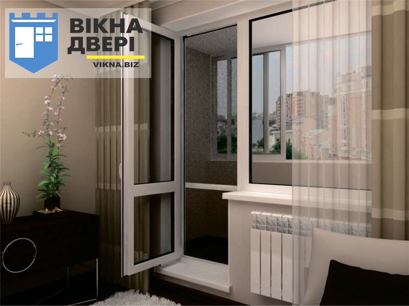 Балконні пластикові двері купити